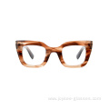 Promotion Quality Black Tortoise Acetate Full Rim Fashion Ladies Eyeglasses Frames